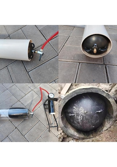 Besthome1 Suntek Balonlu Boru Tıkacı, Dn100-dn110 Duş Drenaj İçin Balonlu Şişirilebilir