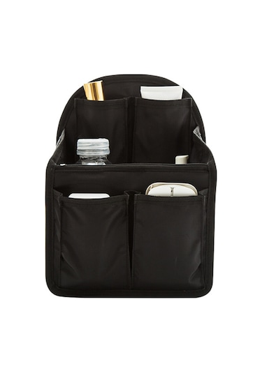 Reedark Seyahat Çanta Organizeri, Bölmeli, Büyük Kapasiteli, Çeşitli Eşya Saklama İç Çanta, Nilon Materyal, Siyah, A Modeli Siyah