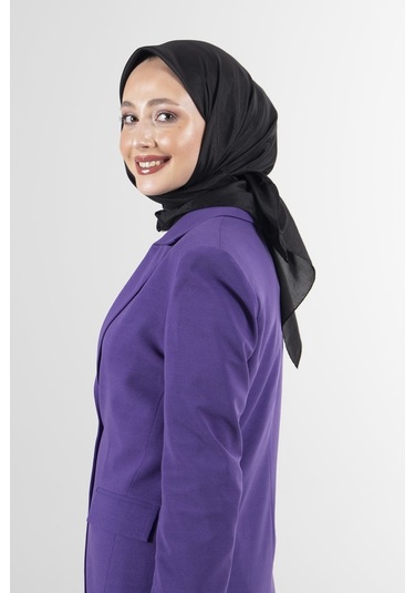 Latte Brisa Vual Eşarp /1196 - Siyah