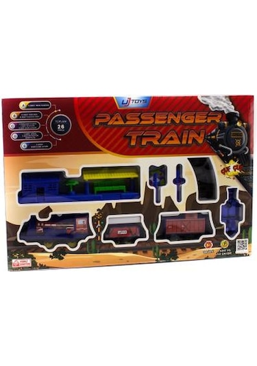 Pilli Oyuncak Tren Seti 26 Parça Raylı Tren