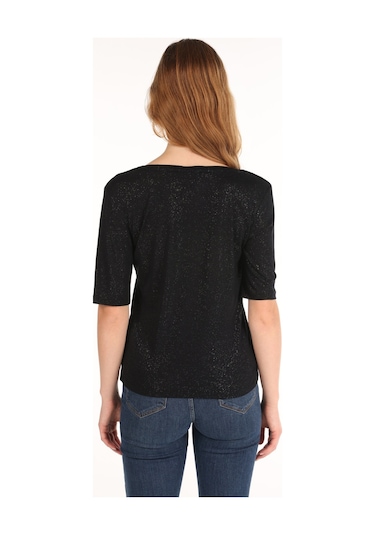 Colins Siyah Kadın Tshirt K.kol Cl1065178 Q1.v2 Blk 001