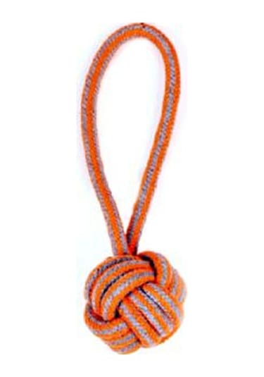 Düğümlü Diş İpi Top Küçük Irk ve Yavru Köpek Oyuncağı 20 CM
