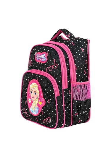 Waddell Lisanslı Emboss Buz Kız Desenli İlköğretim Okul Sırt Çantası Ve Beslenme Çantası