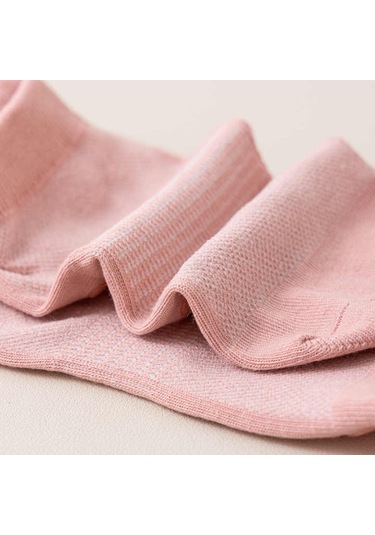 Springsun Kadınlar İçin Silikon Anti Kayma Spor Çorapları - Yoga, Pilates, Koşu İçin Nem Absorban Ağ Bölmeli Kısa Bilekli 12'li Set 34-40 Numara Siyah Siyah