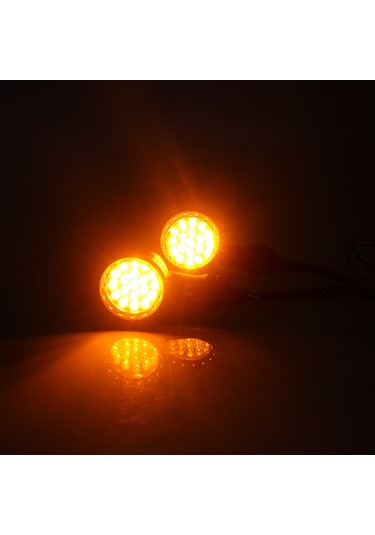 Z006 1 Çift 12v Modifiye Evrensel Motosiklet Led Dönüş Sinyali Siyah