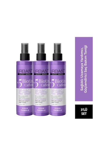 Expert Biotin Ve Kafein Dökülme Karşıtı Tonik Seti 3x200ml Set-vegan