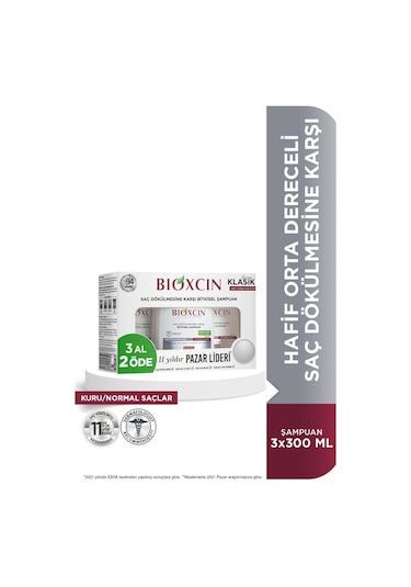 Genesis Kuru Ve Normal Saçlar Için Şampuan 3 X 300 Ml