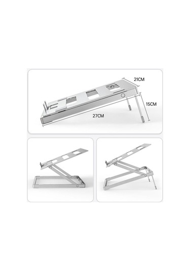 Ebitda H12 Ayarlanabilir Alüminyum Masaüstü Dizüstü Bilgisayar Yükseltici Standı Tutucu