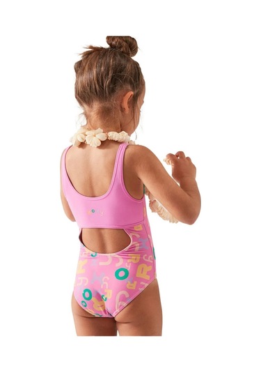 Roxy Erlx103093 Funny Bambino One Piece Kız Çocuk Mayo Pembe