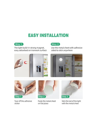 Vkemall 3500k Isınma Led'li Hareket Sensörlü Akıllı Gece Lambası - Usb Şarjlı, Uzak Kumanda İle Parlaklık Ayarlamalı Ve Zamanlayıcı, Manyetik Montajlı Dolap/staircase Lambası Beyaz