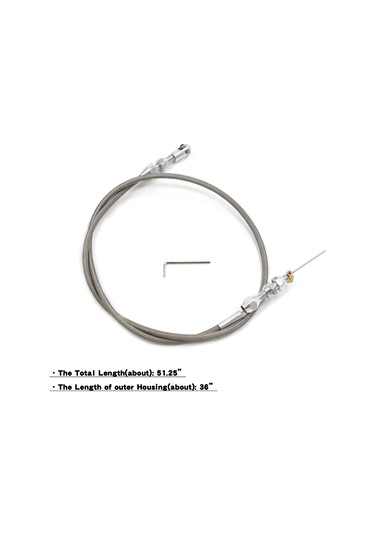 Kangvka 36 İnç Alüminyum Ve Paslanmaz Çelik Örgülü Gaz Kablosu Seti - Chevrolet 1997-2007 Ls1 Motor 4.8l/5.3l/5.7l/6.0l İçin Yerine Geçici