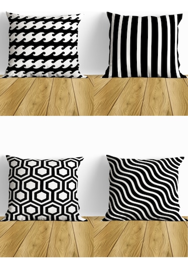 Belle Benoit Baskılı Runner & Koltuk Kırlent Kılıfı Set Desen1