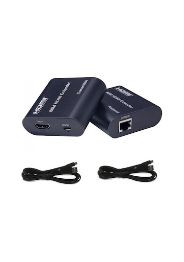 60m Hdmı Extender Hdmı Alıcı Verici Cat6 Genişletici 1080p Hdmı Extender