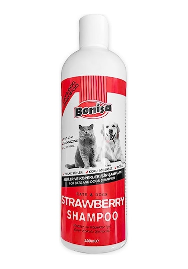 Bonisa Kedi Ve Köpek Şampuanı 400 Ml Çilek Kokulu