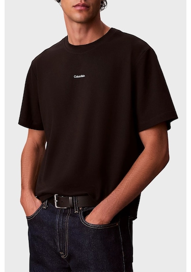 Calvin Klein Erkek T Shirt Lv04lc241g Ub1 Siyah Siyah