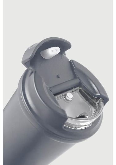 Stevig 4 Work Flip Open Coffee Mug Çelik Termos 400 Ml Grey St-251 Gri
