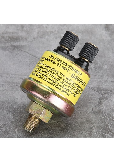 Kosona Yüksek Dayanıklı Alüminyum + Plastik 1/8 Npt Araç Motor Yağ Basıncı Sensörü - Kolay Kurulum, Çift Uçlu Tasarım