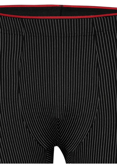 Weweus Siyah Pamuk Elastan Çizgili Boxer 14921 Siyah