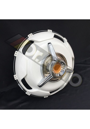 22.5 İnç Büyük Model Sarı Fırfırlı Jant Kapağı 4'lü Takım