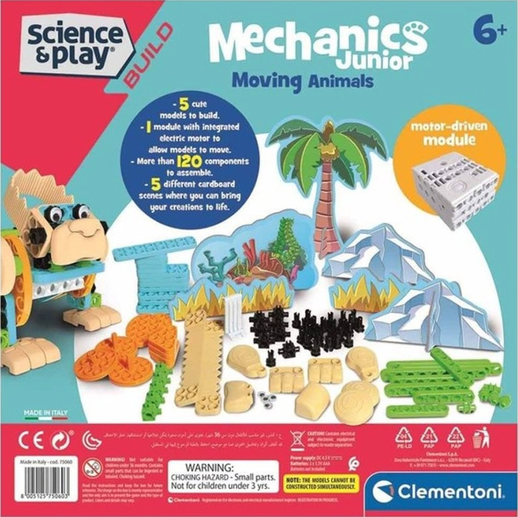 75060tr Mechanics Junior Hareketli Hayvanlar- Mekanik Lab. /bilimveoyun +8 Yaş