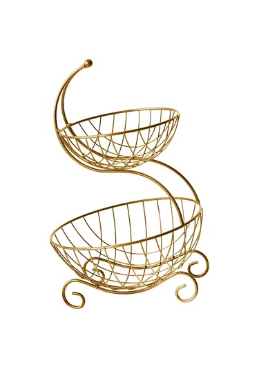 Meyve Kasesi Depolama Standı Metal Depolama Sepeti Meyve Mutfak Asil Siyah