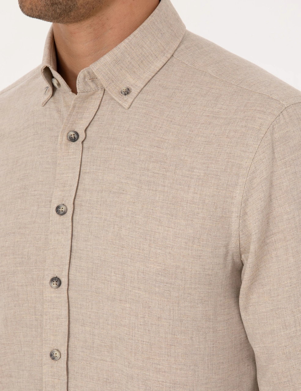 Pierre Cardin Erkek Bej Gömlek Desenli 50316751-vr011 Bej