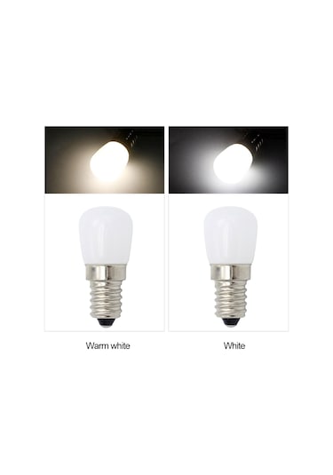 Folinda E14 1.5w Led Ampul, 220v Beyaz Işık, 360 Aydınlatma, Buzdolabı/serinlik Deposu Uygun, 15.000 Saat Ömür, Düşük Tüketim