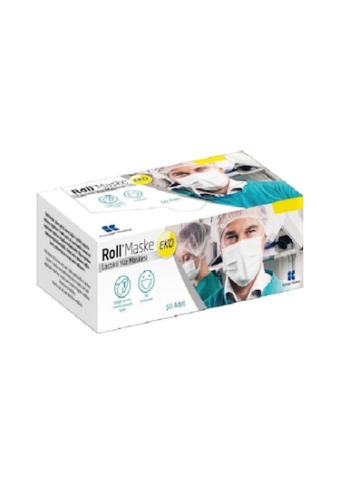 Cerrahi Maske 3 Katlı Telli Eko 5 Paket 250 Adet