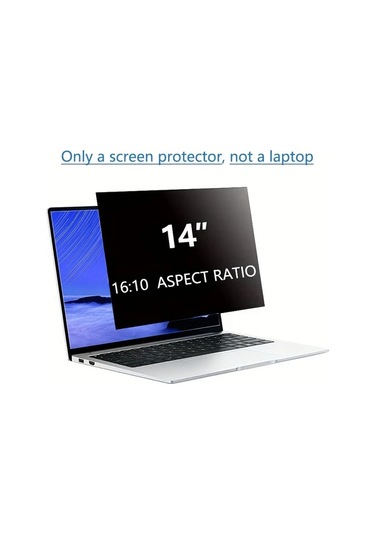 Honeybeeshop 14 İnç 16:10 Laptop Ekran Koruyucu Anti Spy Mat 3h Pet Gizlilik Koruma
