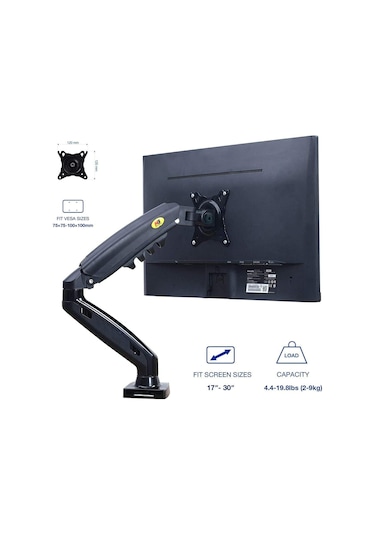 Nb North Bayou F80 17"-30" Amortisörlü 2Xusb Monitör Tutucu Stand