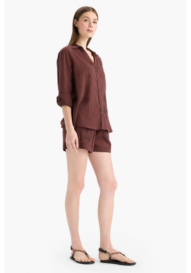 Defacto Regular Fit Müslin Plaj Şortu-fall İn Love E4272ax25smbn166 Kahve Defacto Regular Fit Müslin Plaj Şortu-fall İn Love E4272ax25smbn166 Kahve