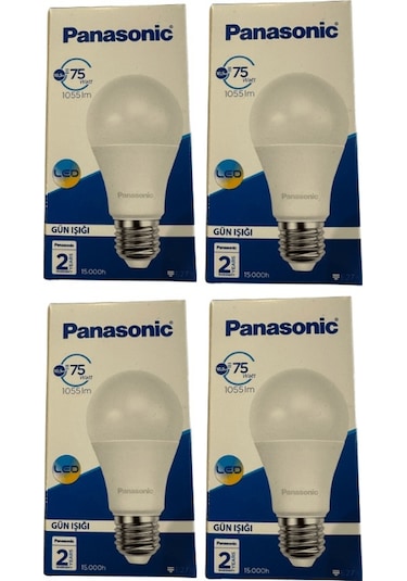 Panasonic 10,5w 75w 4000k Günışığı E27 Duylu Led Ampul 4 Adet