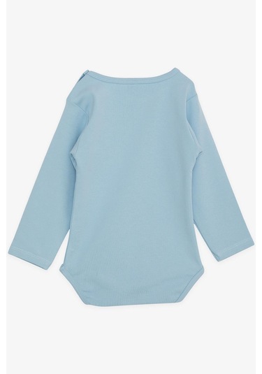 Breeze Erkek Bebek Çıtçıtlı Body Basic 9 Ay-3 Yaş, Mavi-mavi Mavi