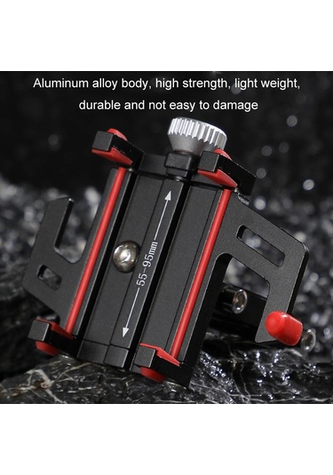 Sones Alüminyum Alaşımlı Motosiklet Bisiklet Navigasyon Cep Telefonu Tutucu Kırmızı