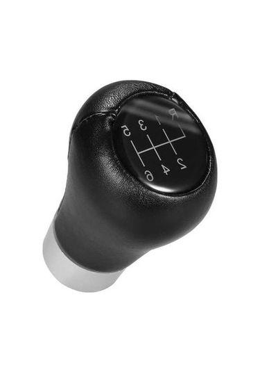 Fortunelane Bmw 3-6 Serisi E34-90 Uyumlu 6vites Man.şanz. Kolu - Siyah, Kolay Montaj, Pu Deri Siyah