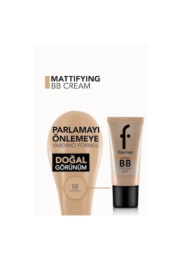Flormar Mattifying Mat Bitişli BB Krem 002 Fair/Light