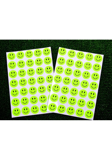 Tanex Tnx-325 Flo Daire Yeşil Gülen Etiketi 19 MM 70 Adet