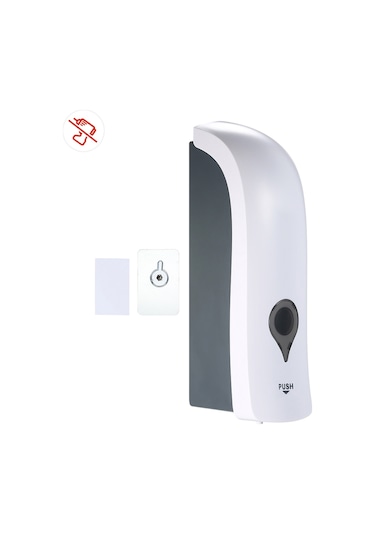 Chuangdıan-sabunluk,300 Ml Hiçbir Delme Duvara Monte Tek Kafalı Manuel,beyaz Diğer