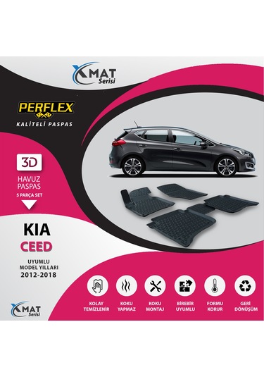 PASPAS 3D HAVUZLU X-MAT KIA CEED 2012-2018 - PERFLEX PXM-KA02