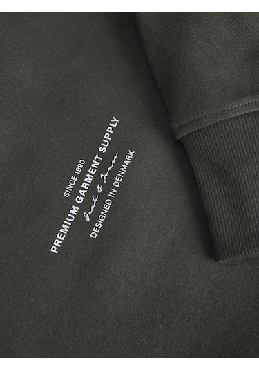 Erkek Gögüs Logo Baskili Sweatshirt - Blachad - 12261386 Peat