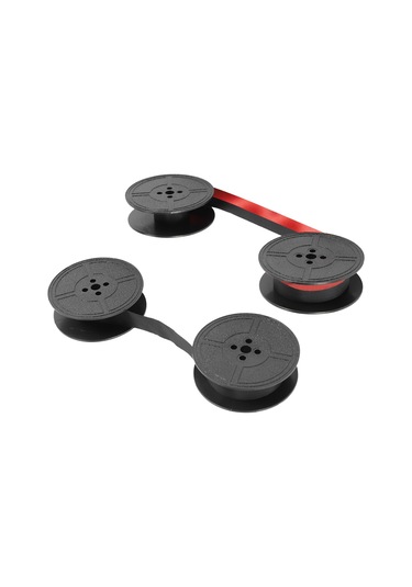 Leasetake Paket Daktilo Şeridi Çift Makaralı Daktilo Şeridi Mürekkebi Çift Makaralı Mürekkep Çoğu Daktilo İçin Yedek Parça Kırmızı, Siyah