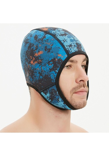 Suntek Scuba Diving Hood 2mm Neopren Dalış Wetsuit Koyu-mavi Koyu Mavi