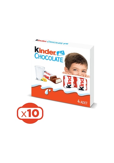 Kinder Chocolate T4 50 Gr X 10 Adet
