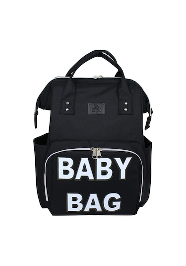 Stylo Star Baby Bag Anne Bebek Bakım Sırt Çantası Silver Black Siyah