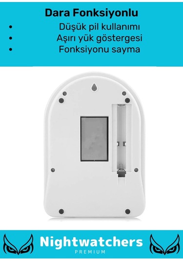 Özel Seri Yüksek Hassasiyet Pilli Dara Fonksiyonlu Otomatik Kapanma Özellikli Hassas Mutfak Terazisi Çok Renkli