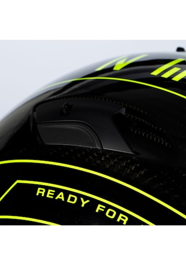 Zeus Zs-1800b Gloss Carbon Am8 Kapalı Kask Sarı - Siyah