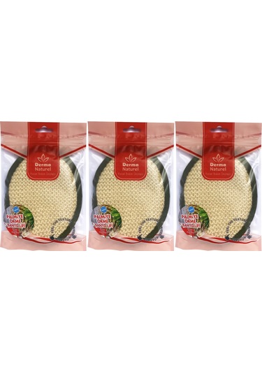 Derma Naturel Örme Banyo Yüz Lifi 15 24cm Ms-02 3 Lü Set