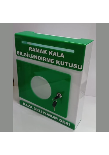 Yeşil Pleksi A-4 Ramak Kala Kutusu