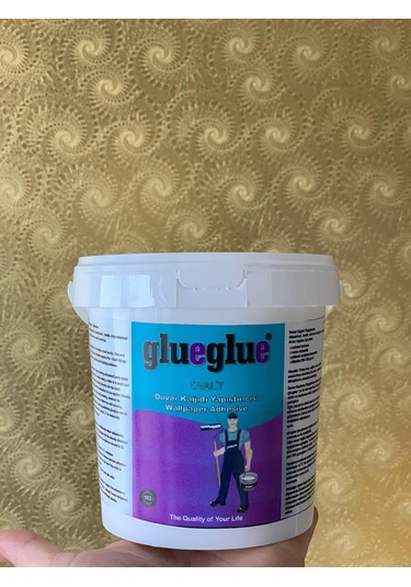 1 KG Ovalit Glueglue Ithal Duvar Kağıdı Tutkalı Sıvı