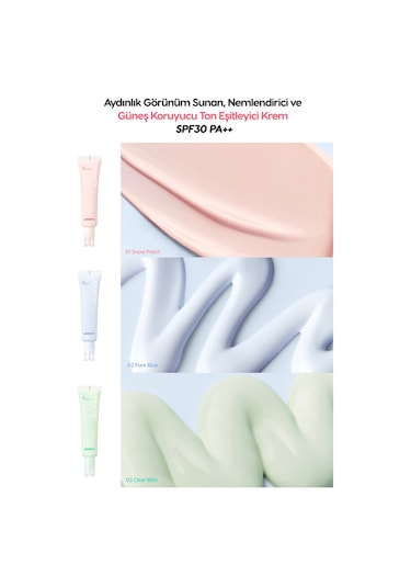 Peripera Filter Fit Milk Tone Up SPF30 002 Pure Blue